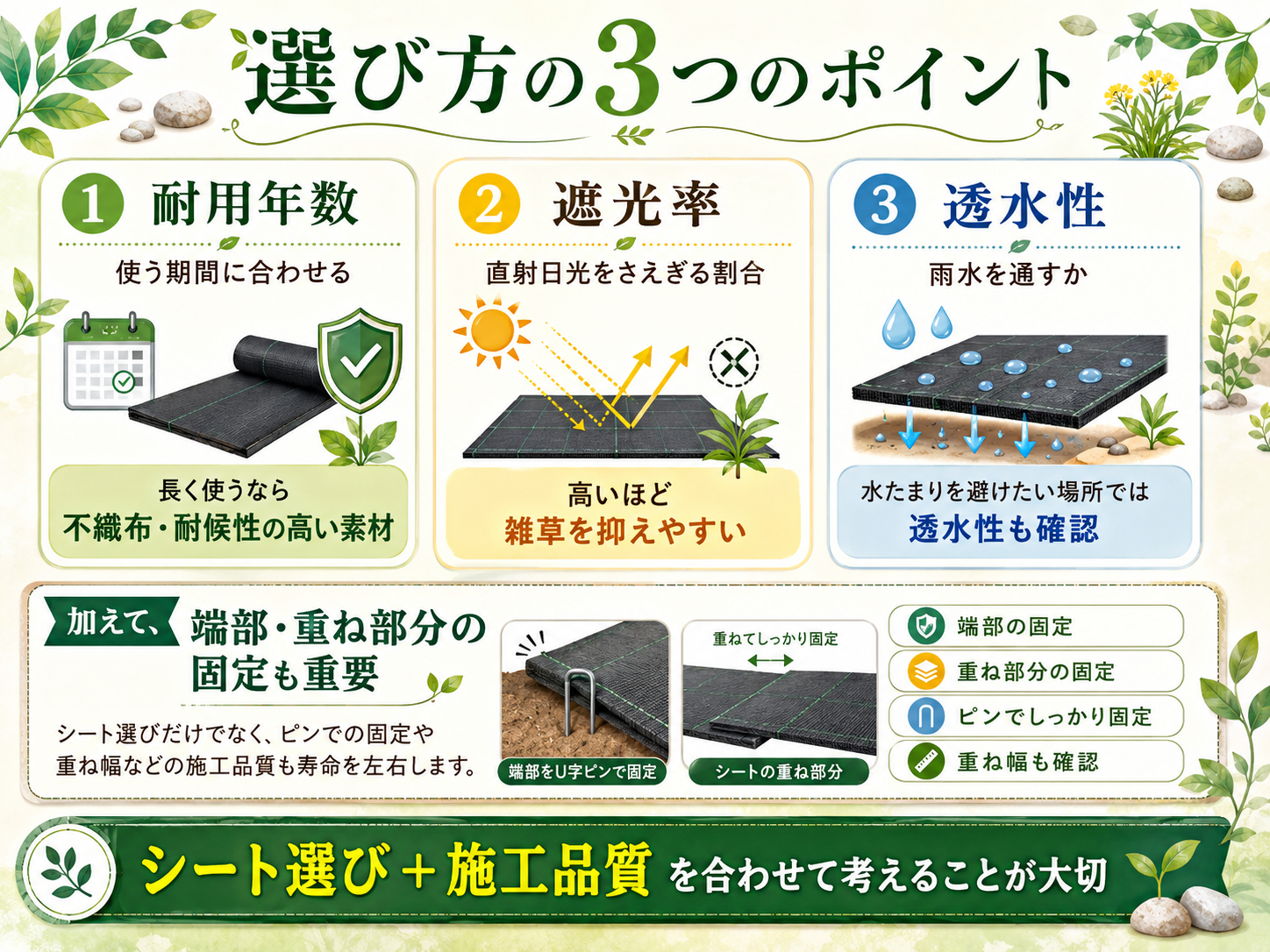 選び方の3つのポイント